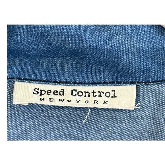 Speed Control New York Womens Blue Maxi Dress lined Sleeveless V Neck Dress - Picture 3 of 8